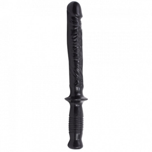 Doc Johnson The Man Handler Dildo With Handle Black 10 Inch