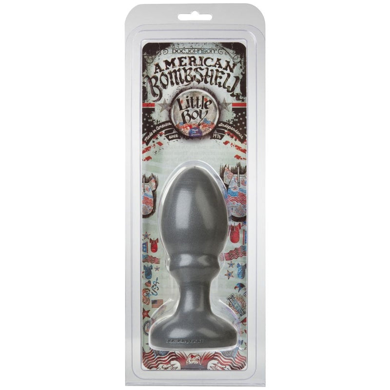 Load image into Gallery viewer, American Bombshell Little Boy Butt Plug Grey 6 Inch - Simply Pleasure
