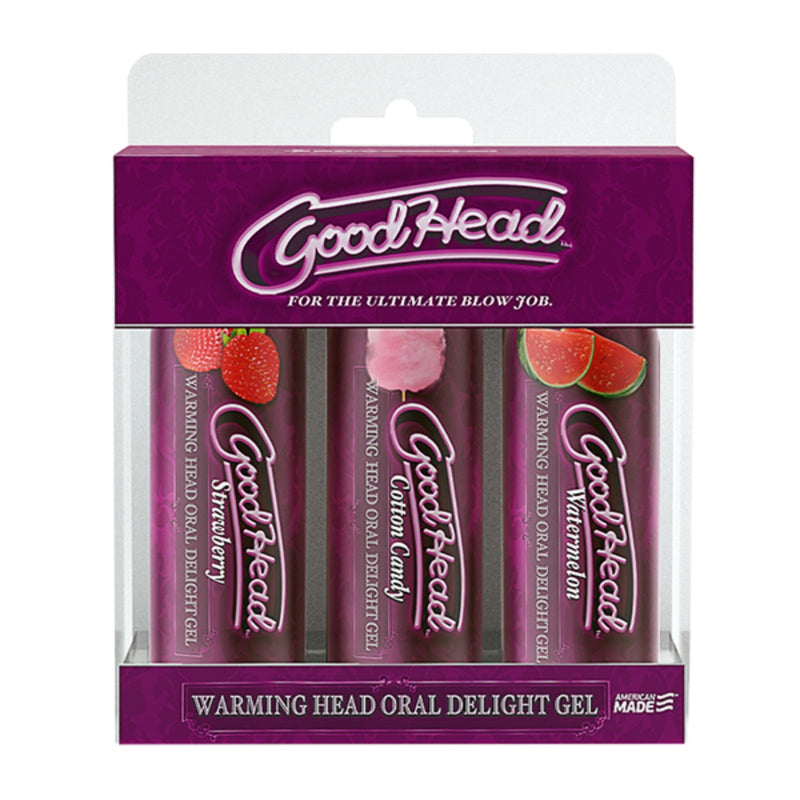 Load image into Gallery viewer, GoodHead Warming Head Oral Delight Gel 3 Pack 2oz
