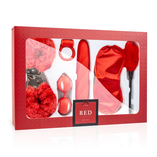 Loveboxxx I Love Red Bondage Sex Toy Gift Set Red