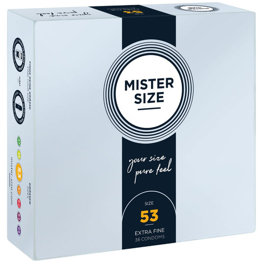Mister Size Pure Feel Condoms Size 53mm 36 Pack