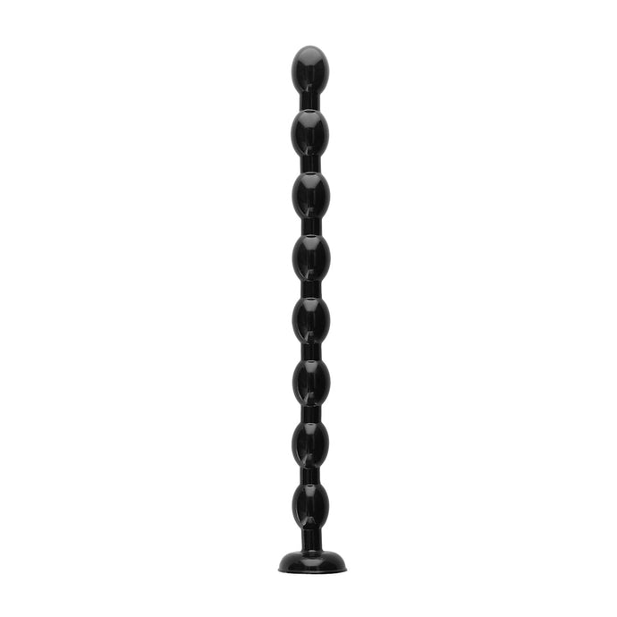 Ouch Ass Snake Beaded Dildo Black 19 Inch