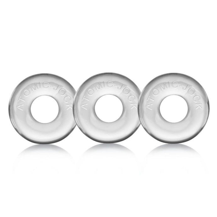 Oxballs Ringer Cock Ring 3 Pack Clear