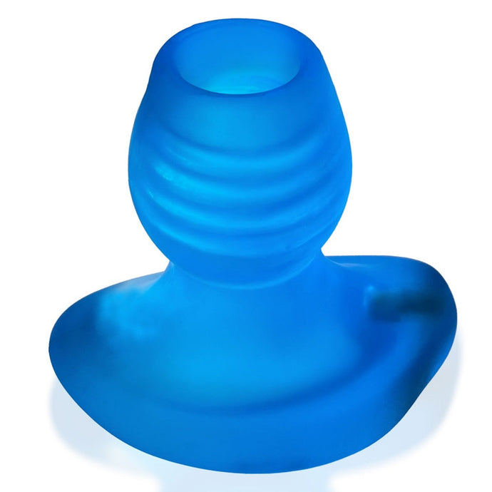 Oxballs Glowhole 2 Hollow Fuck Plug With LED Insert Blue Morph Large