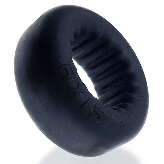 Oxballs Axis Rib Griphold Cock Ring Black Ice