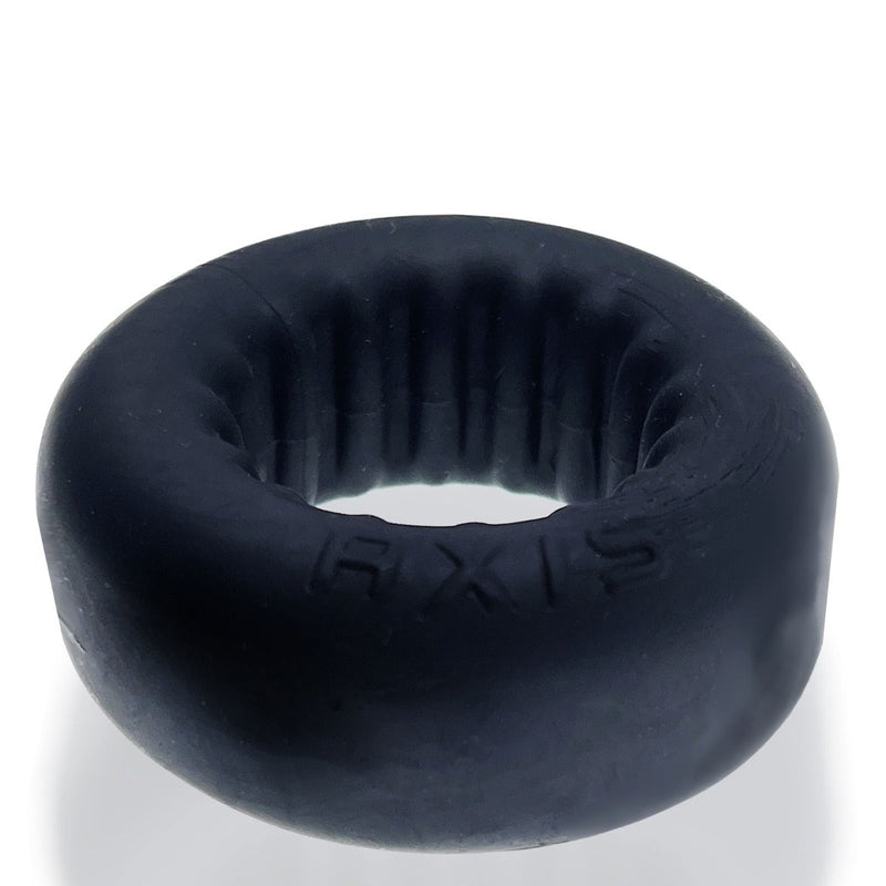 Load image into Gallery viewer, Oxballs Axis Rib Griphold Cock Ring Black Ice
