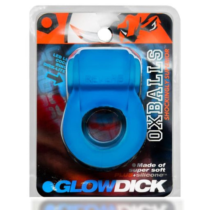 Load image into Gallery viewer, Oxballs Glowdick Cock Ring With LED Blue Ice
