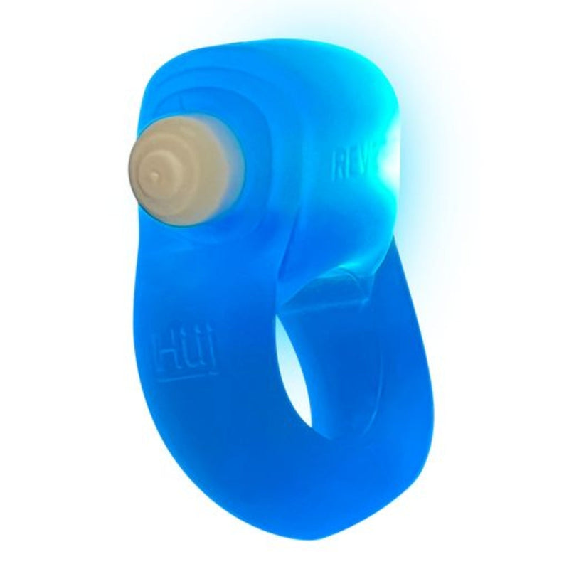 Load image into Gallery viewer, Oxballs Glowdick Cock Ring With LED Blue Ice
