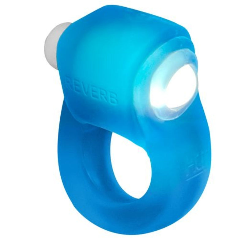 Load image into Gallery viewer, Oxballs Glowdick Cock Ring With LED Blue Ice
