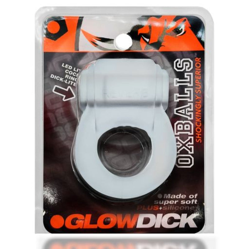 Load image into Gallery viewer, Oxballs Glowdick Cock Ring With LED Clear Ice
