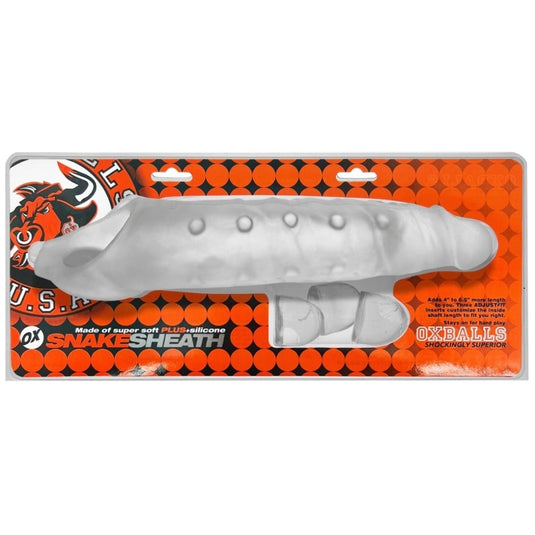 Oxballs Snake Deep Reacher Cock Sheath Clear Ice