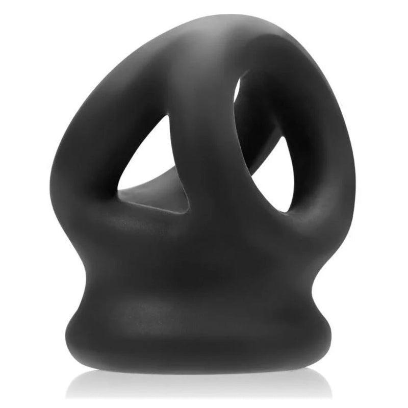 Load image into Gallery viewer, Oxballs Tri Squeeze Cocksling &amp; Ball Stretcher Black
