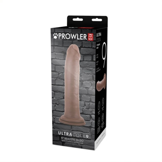 Prowler RED Ultra Cock Dildo Brown 9 Inch