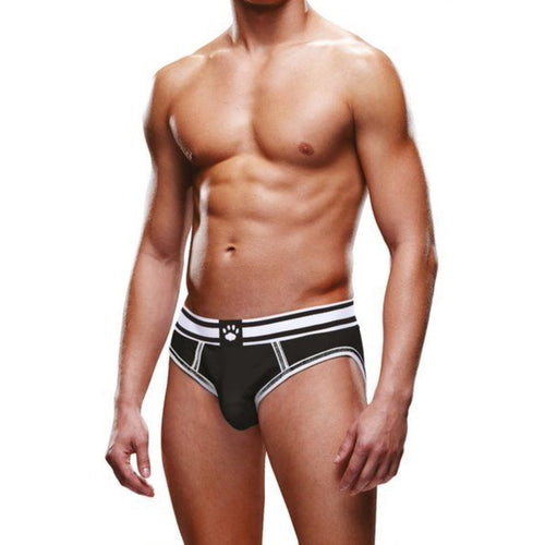 Prowler Backless Brief Black White