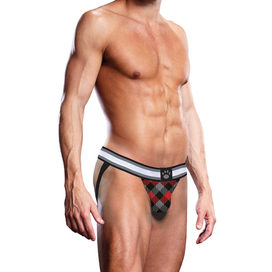 Prowler Tartan 1 Jock Strap Black Red