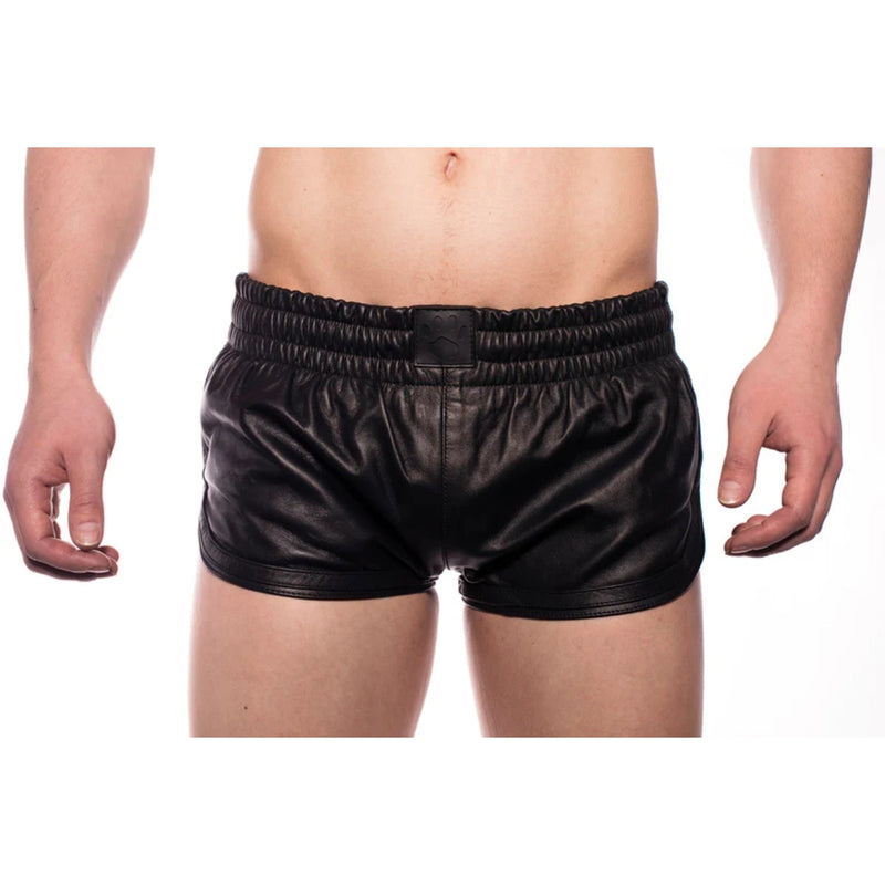 Load image into Gallery viewer, Prowler RED Leather Sports Shorts Black
