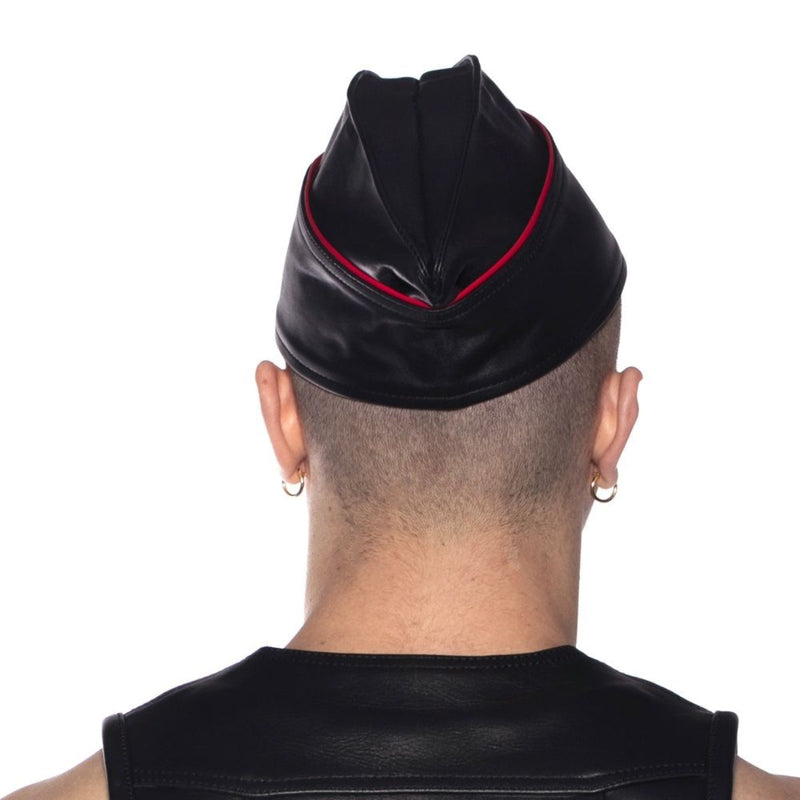 Load image into Gallery viewer, Prowler RED Leather Triangle Cap Black Red
