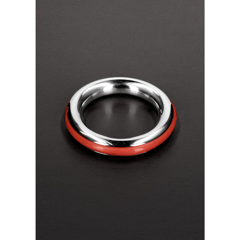 Load image into Gallery viewer, Shots Steel Cazzo Tensions Stainless Steel Cock Ring Red 1.8 Inch
