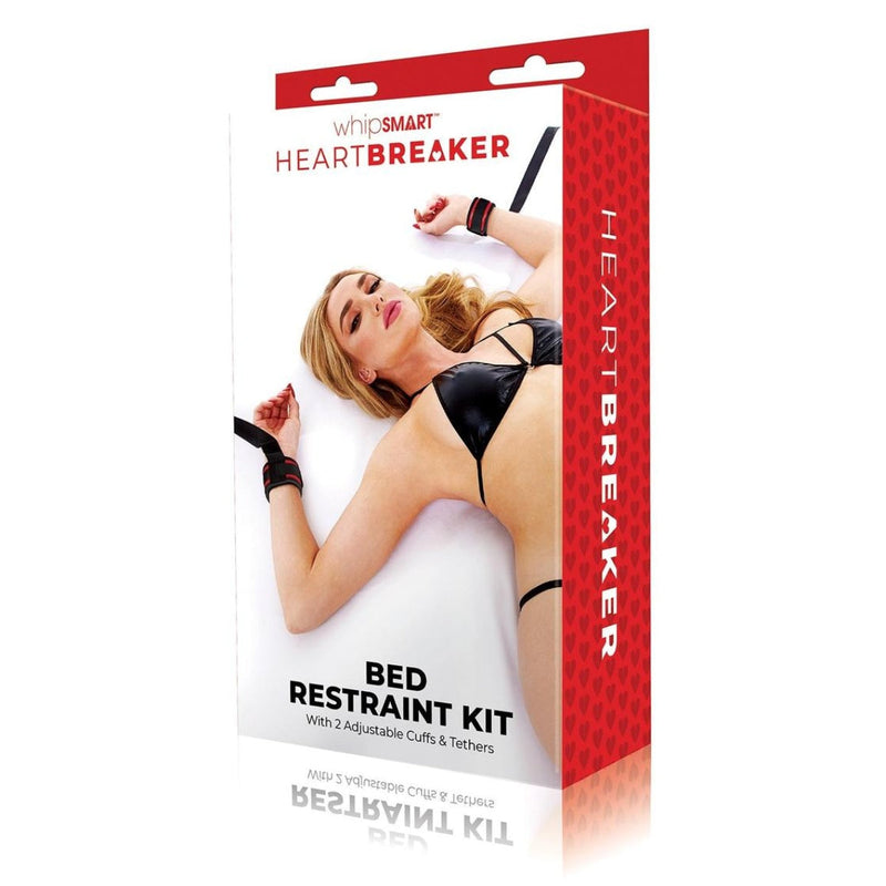 Load image into Gallery viewer, Whipsmart Heartbreaker Bed Restraint Kit Black Red
