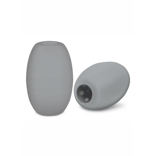 Zolo Mini Bubble Squeezable & Textured Stroker Masturbator Grey